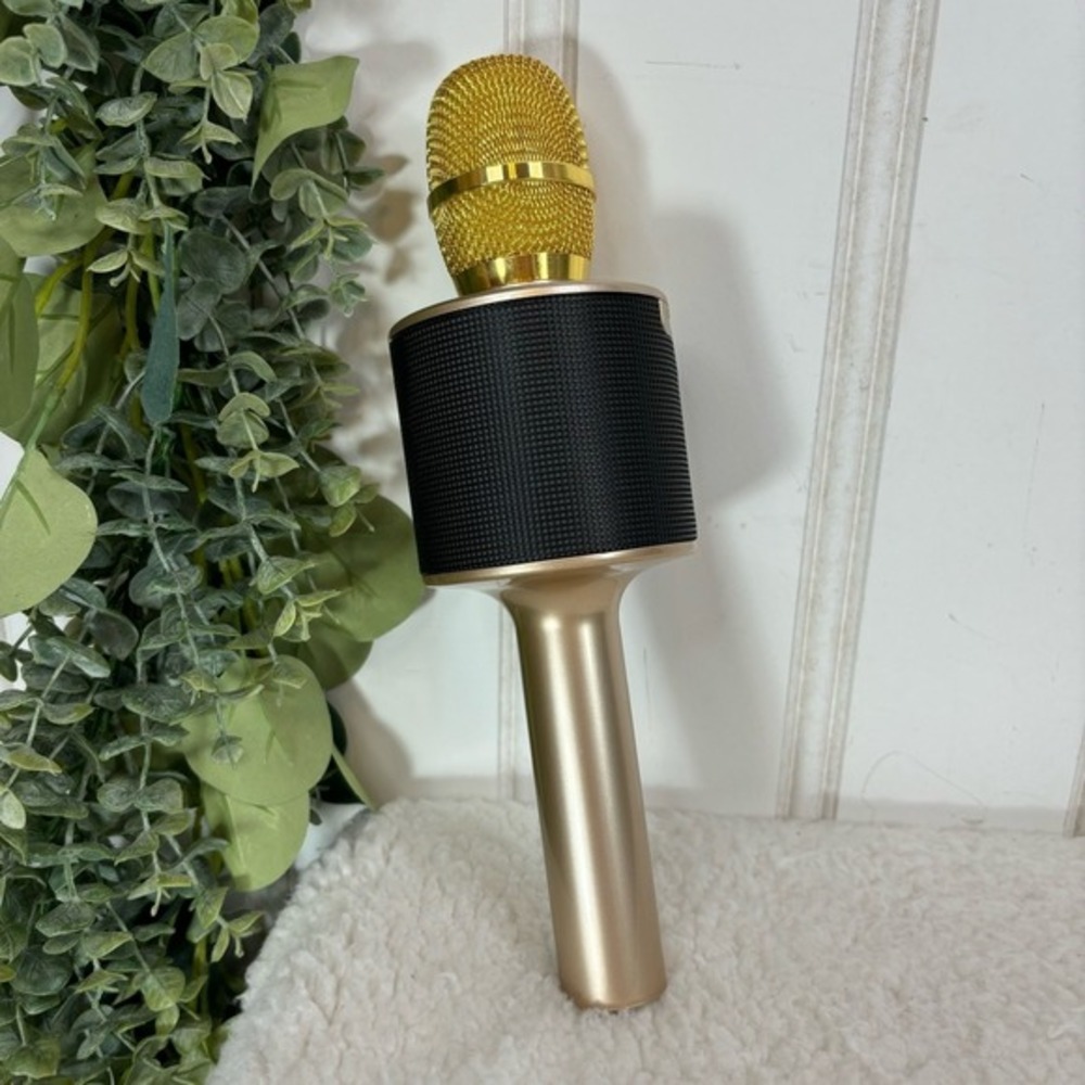 i-Star‎ Gold Karaoke Microphone Wireless Bluetooth Handheld Mic Sing along